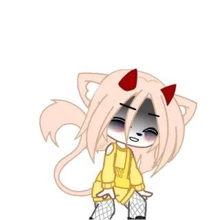 😀 24ce8694 Gacha, Iblis, Lucu, Anime telegram sticker