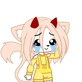 🥲 8edde87e Kartun, Menangis, Anime, Iblis, Kawaii telegram sticker
