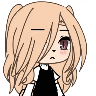 😕 92b27b70 Gacha Life, Karakter, Avatar, Seni digital, Kartun telegram sticker