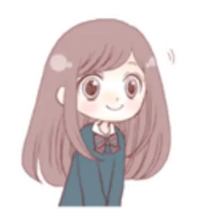 ✨ 27bbbe02 Аниме, Мультфильм, Девочка, Школьная форма, Милый, Стикер telegram sticker