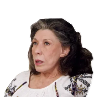 😨 77a1372f femme, personne âgée, portrait, personne, visage telegram sticker