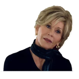 🐨 86d475f3 femme, cheveux blonds, femme âgée, portrait, portrait rapproché telegram sticker