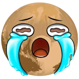 😵‍💫 4113a9a7 piangere, triste, emoji, lacrime, emotivo, espressione telegram sticker