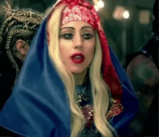 😐 b37236ff Lady Gaga ポップスター, 歌手, 音楽, ブロンド, セレブ, レディー・ガガ telegram sticker