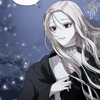 ⛩ 60756c8d wanita, anime, manga, karakter, fantasi, gothic telegram sticker