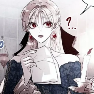 ⛩ 9a0796f4 ?... wanita, tanda tanya, lilin, ilustrasi, karakter telegram sticker