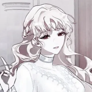 ⛩ ac54a7a3 wanita, gaun, ilustrasi, kartun, perempuan, potret telegram sticker