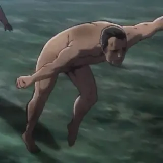 🌟 10c0cfc0 Anime, Titan, Attack on Titan, Nackt, Kreatur, Monster, Humanoid whatsapp sticker