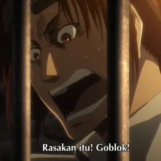 🌟 28d014f6 Rasakan itu! Goblok! Anime, Aggression, Beleidigung, Wut whatsapp sticker