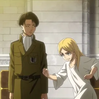 🌟 ab5b1583 Levi Ackerman Attack on Titan Anime, Attack on Titan, Levi, Gewalt, Militär, Charakter whatsapp sticker