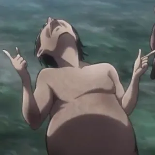 🌟 e911a737 Attack on Titan Anime, Titan, Attack on Titan, Monster, Fantasy, Horror whatsapp sticker