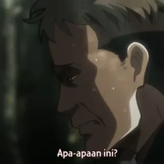 🌟 febc47f8 Apa-apaan ini? Anime, Mann, Schweiß, Frage whatsapp sticker