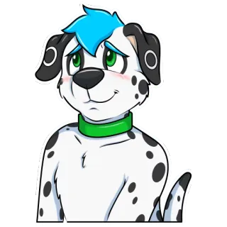 😊 0ff9264d Furry, Chien, Dessin animé, Animal, Personnage, Mignon, Animation telegram sticker