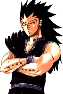 😐 275b140b Gajeel Redfox Fairy Tail อนิเมะ, มังงะ, แฟรี่เทล, กาซิล เรดฟ็อกซ์, จอมเวทปราบมังกรเหล็ก telegram sticker