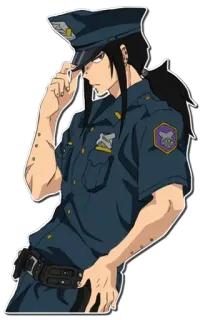 👮 2bc7a488 อนิเมะ, ตำรวจ, ตำรวจ, เจ้าหน้าที่, การ์ตูน telegram sticker