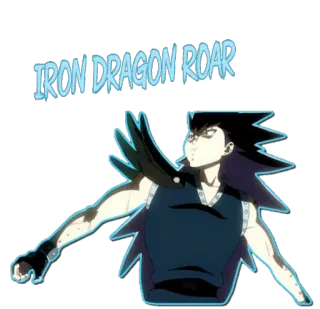 🌬 3bc802c7 Gajeel Redfox Fairy Tail IRON DRAGON ROAR กาซิล, แฟรี่เทล, อนิเมะ, นักล่ามังกร, มังกรเหล็ก telegram sticker