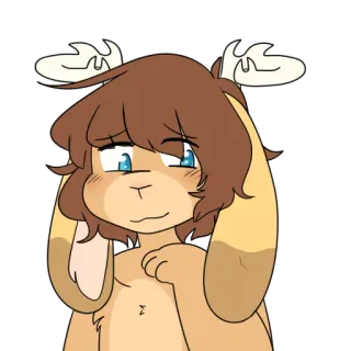 ❤ 1f5a40d5 卡通, 拟人, 角色, 兽人, 动物 whatsapp sticker