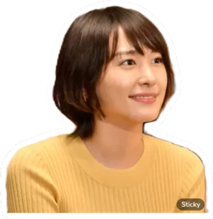😀 68b85d69 女人, 肖像, 人物, 微笑, 快乐 telegram sticker