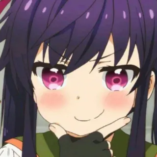 ☂ 05f5bfdd Аниме, Девушка, Мультфильм, Персонаж, Самовлюбленный whatsapp sticker