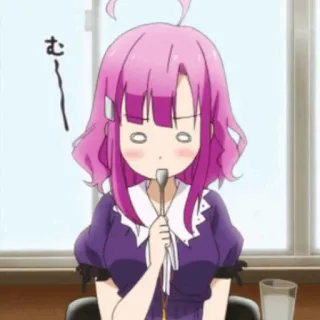 🌷 25f786a6 む Аниме, Манга, Еда, Милый, Ложка whatsapp sticker