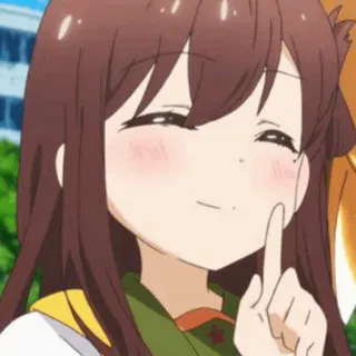 📀 2a7ac5df Аниме, Девушка, Милый, Мультфильм, Счастливый, Улыбка whatsapp sticker