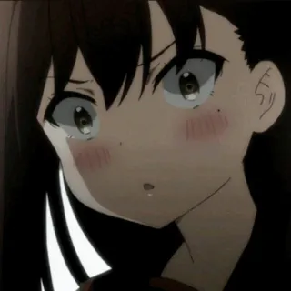 📀 2d94dabc Аниме, Грустно, Девушка, Эмоциональный, Плачущий whatsapp sticker