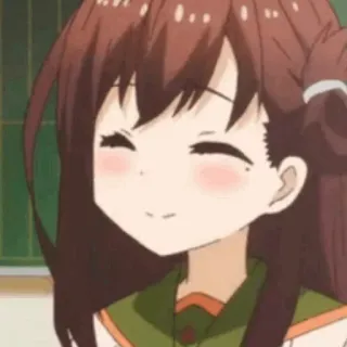 🍂 48a2e3bb Аниме девушка, Мультфильм, Улыбка, Милый, Счастливый whatsapp sticker