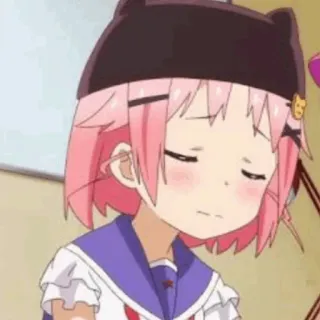 🎀 7f6a05c6 Аниме, Девушка, Грустно, Милый whatsapp sticker