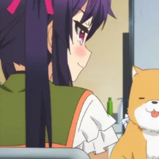 ☂ 8047d991 аниме, собака, девушка, анимация whatsapp sticker