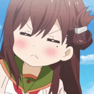 🍂 8710530f Аниме, Девушка, Злая, Милая whatsapp sticker