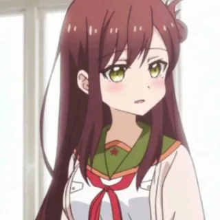 📀 afb0b7c4 Аниме, Девушка, Персонаж, Школьная форма, Милый, Мультфильм whatsapp sticker