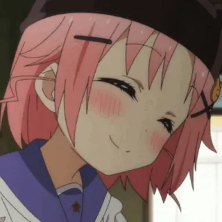 🎈 afff656a аниме, девушка, мило, каваий, улыбается whatsapp sticker