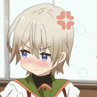 🗝 d885155d аниме, злой, румянец whatsapp sticker