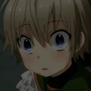 🗝 e1a40d2d Аниме, Плачущий, Грустный, Персонаж, Слезы whatsapp sticker