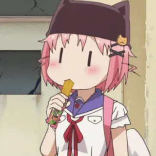 🎀 e575d7a3 Аниме, Девушка, Школьная форма, Милый, Персонаж, Манга whatsapp sticker