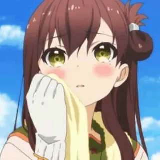 🍂 f39706b2 аниме, девушка, плачет, грустный whatsapp sticker