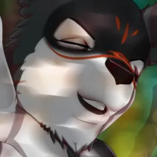 🤤 5305a404 เฟอร์รี่, แอนโธร, หมาป่า, สัตว์, ตัวละคร, ภาพประกอบ, ศิลปะ telegram sticker