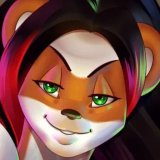 😏 6eab2722 แอนโทร, เฟอร์รี่, การ์ตูน, สัตว์เลี้ยงลูกด้วยนม, สัตว์, ตัวละคร telegram sticker