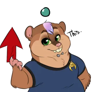 👩‍🚀 9511c30f THIS สัตว์, น่ารัก, การ์ตูน, โหวตขึ้น, มีขน telegram sticker