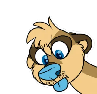 😡 13408a13 kartun, binatang, furry, karakter, ilustrasi, clipart telegram sticker