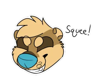 😋 1b74f0ac Squee! berang-berang, kartun, hewan, imut, lucu banget telegram sticker
