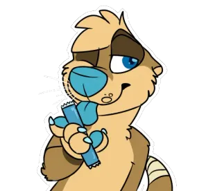 😍 c29f309a Berang-berang, Kartun, Stiker, Binatang, Furry telegram sticker
