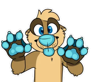 😝 f13722f6 Kartun, Binatang, Lucu, Karakter, Berbulu, Berang-berang telegram sticker