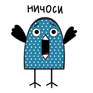 😲 52a8156f dessin animé, personnage, monstre, mignon, autocollant, bleu, pois telegram sticker