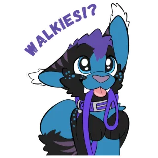 😸 1605ddaf WALKIES!? anjing, jalan-jalan, tali, imut, berbulu, hewan peliharaan, binatang whatsapp sticker