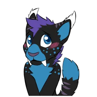 😽 485b5d43 furry, anthro, karakter, ilustrasi, kartun, binatang, imut whatsapp sticker