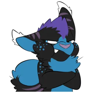 💢 559d4790 Furry, Binatang, Kartun, Ilustrasi, Sombong, Karakter, Antropomorfik whatsapp sticker