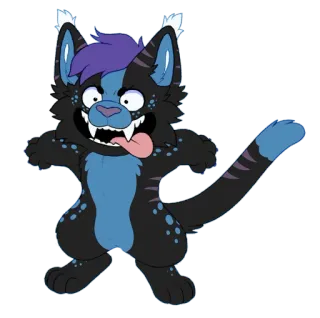 🥵 bb696c88 Furry, Kartun, Kucing, Binatang, Lucu, Konyol whatsapp sticker