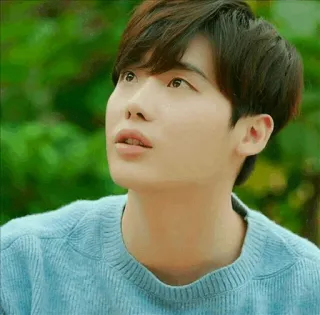 📪 cbaf401e uomo, ritratto, che guarda in su, coreano, persona, maglione telegram sticker