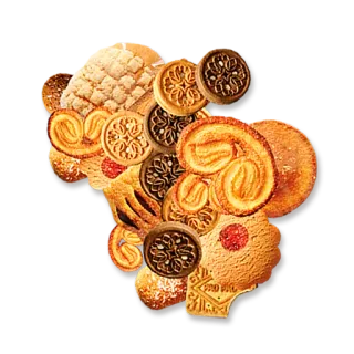 🍪 cf468c9d biscoitos, doces, guloseimas, sobremesa, comida, produtos de panificação telegram sticker